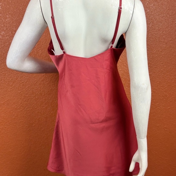 Lulu's Strappy Red Backless Dress Size Medium. E18 - Picture 3 of 13